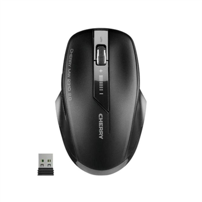 Cherry MW 2310 Ratón Inalámbrico 2.4GHz, 6 Botones, 2400DPI Ajustable, Ergonomico, Receptor Nano USB, Para Diestros y Zurdos