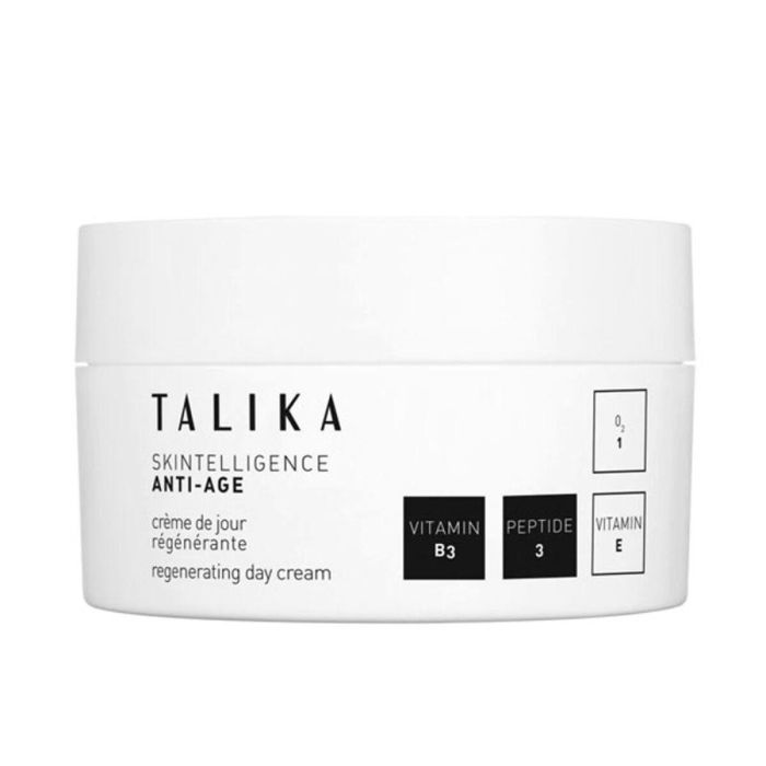 Talika Skintelligence Anti-Age Crema de Día Antiedad 50 ml - Combate Arrugas y Manchas, Aporta Firmeza y Luminosidad