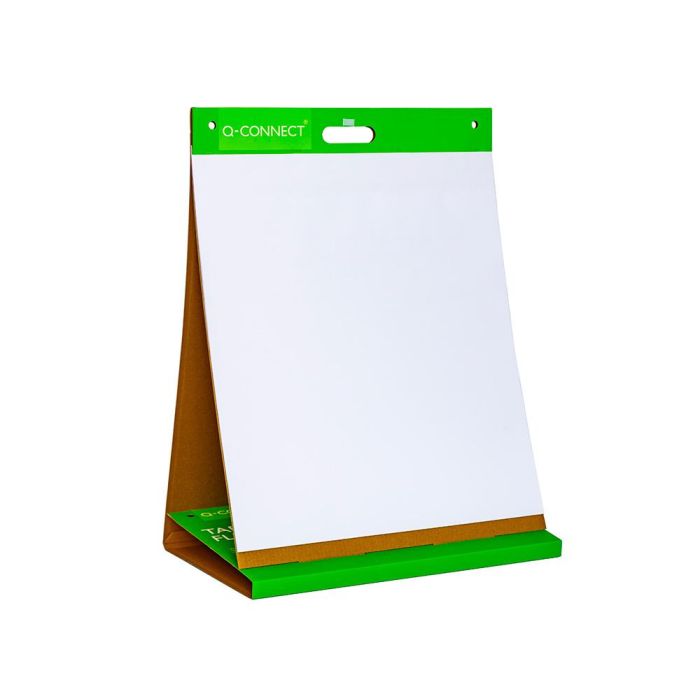 Bloc Congreso Q-Connect Liso Autoadhesivo Sobremesa 508x584 mm 20 Hojas Papel Blanco De 75 gr-M2 Fsc 3