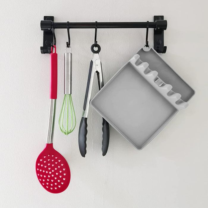 Soporte para utensilios de cocina en silicona - Quttin (12 Unidades) 1 Soporte para utensilios de cocina en silicona - Quttin (12 Unidades) 1