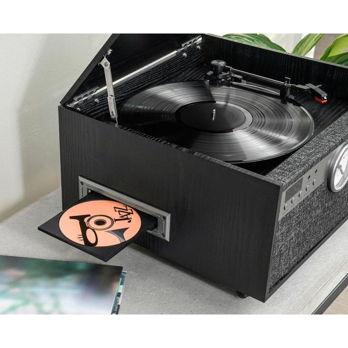 Victrola Tocadiscos Century con reloj Negro 15 Victrola Tocadiscos Century con reloj Negro 15