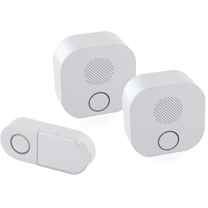 DiO Timbre Inalámbrico Design con 2 Receptores, Alcance 200m, 5 Melodías, Luz, Compatible DiO 1.0 para Casa DiO Timbre Inalámbrico Design con 2 Receptores, Alcance 200m, 5 Melodías, Luz, Compatible DiO 1.0 para Casa