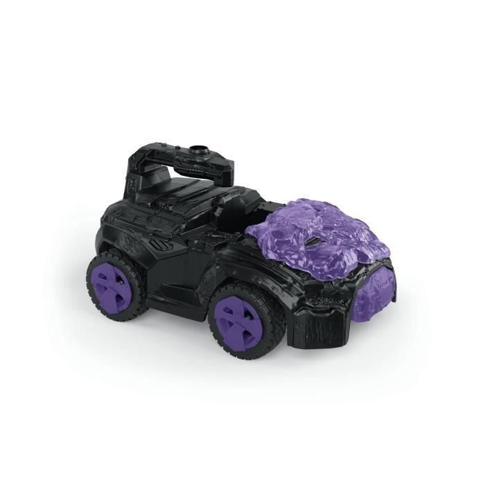 SCHLEICH- Crashmobile Oscuro con Mini Criatura- 42672- Gama de Mini Criaturas Eldrador 2