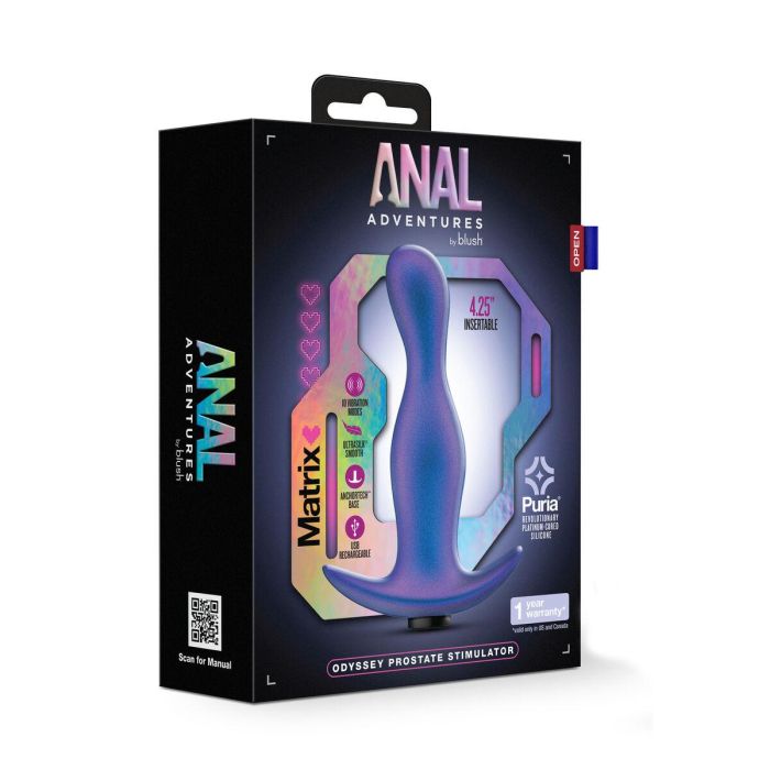 Vibrador Anal Negro Blush Anal Adventures Morado 1 Vibrador Anal Negro Blush Anal Adventures Morado 1