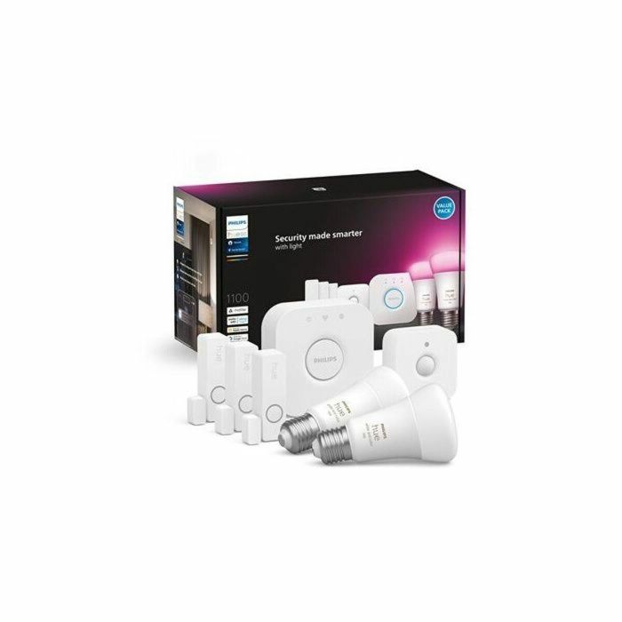 Philips Hue PHI1699047240556 Kit de Inicio Bombillas Inteligentes E27 - 2 Bombillas con Detectores de Contacto 5
