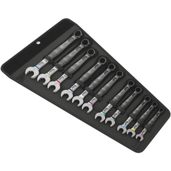 Wera 05020231001 Set de Llaves Combinadas Joker 6003 de 11 Piezas, 8-19mm con Estuche, Certificación CE