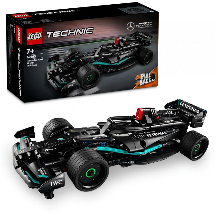 LEGO 42165 Technic Mercedes-AMG F1 W14 E Performance Coche de Carreras Juguete Pull-Back Set de Construcción +7 Años 2