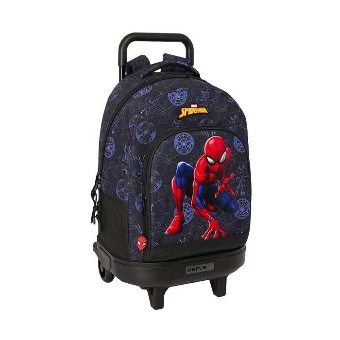 Mochila Safta Grande Con Ruedas Compact Extraible Spider-Man Attack 450x330x220 mm Mochila Safta Grande Con Ruedas Compact Extraible Spider-Man Attack 450x330x220 mm
