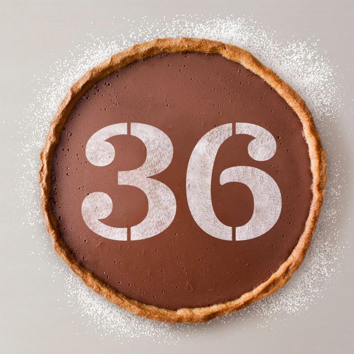 Algon Plantilla para Tarta de Cumpleaños N-3 Pequeña, 20 cm x 13.5 cm (36 Unidades)