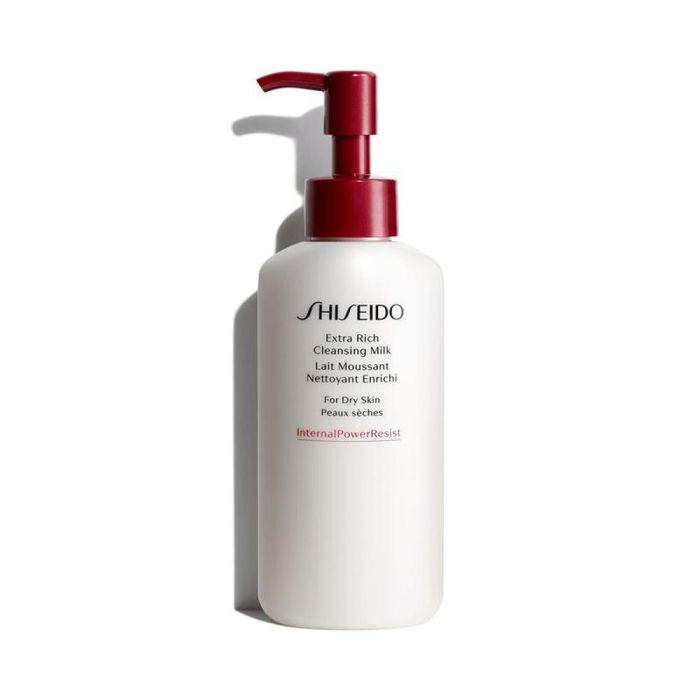 Shiseido Leche Limpiadora Facial Extra Rica, para Pieles Secas o Muy Secas, 125 ml - Limpia Profundamente, Suaviza e Hidrata la Barrera Natural