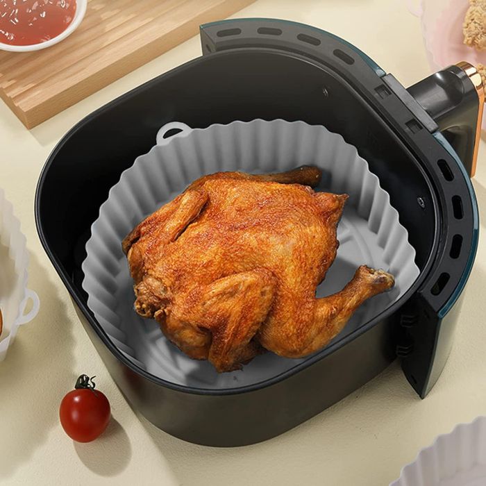 Quttin Base de Silicona para Air Fryer Roja, 22 x 22 x 5 cm (24 Unidades) 1