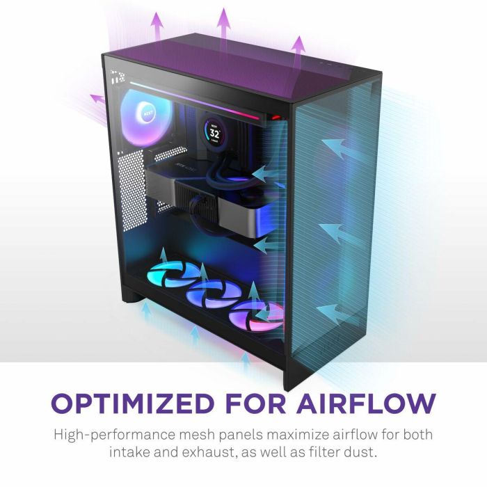 Caja Semitorre ATX NZXT H7 Flow Midi Negro 19 Caja Semitorre ATX NZXT H7 Flow Midi Negro 19