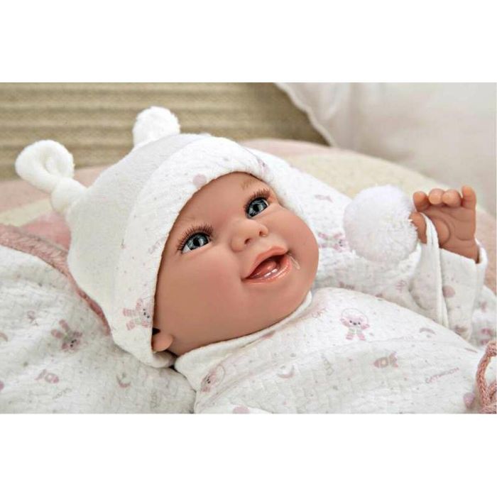 Muñeca elegance 35 cm babyto rosa c/manta (muñeco de peso) 13