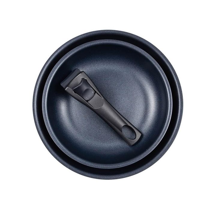 Bergner BG - 31605 - BK Set 2 Sartenes Click & Cook ø20 / ø26 cm Antiadherentes Aluminio Inducción Mango Desmontable Negro 2