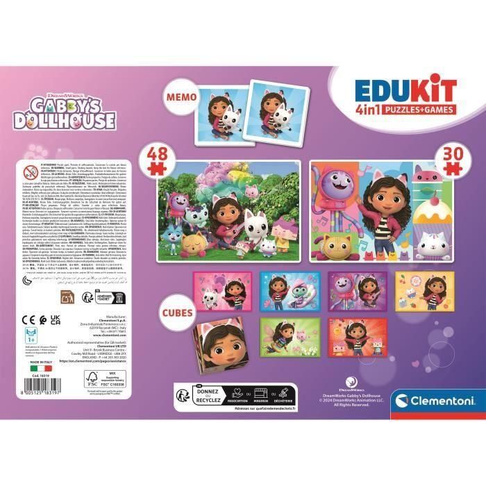 Edukit 4 en 1 Gabby y la casa mágica CLEMENTONI 5