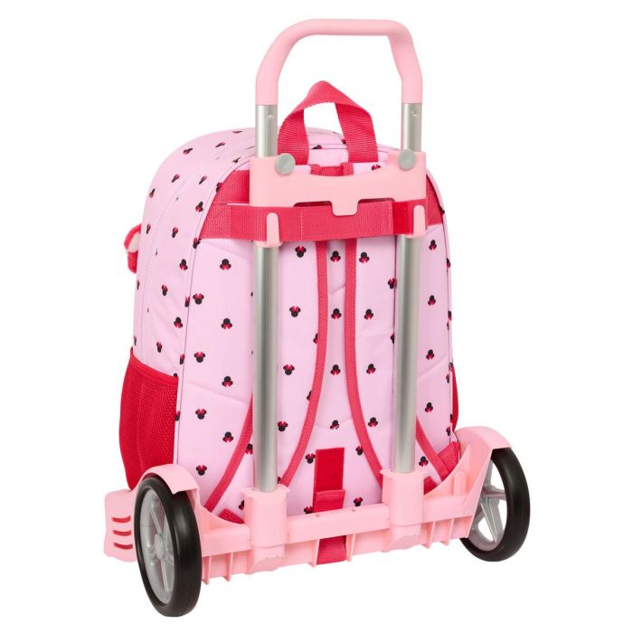 Mochila Escolar con Ruedas Minnie Mouse Naive Rosa 33 x 42 x 14 cm 2