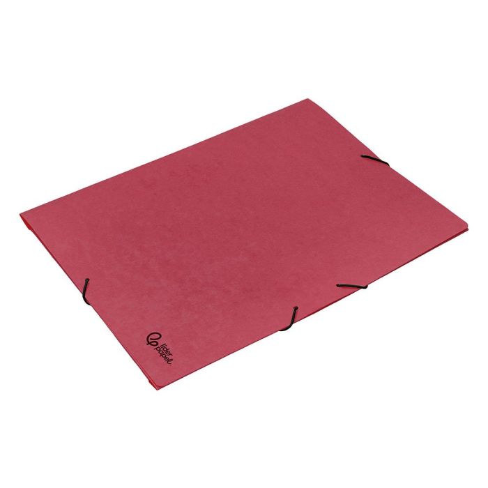 Carpeta Liderpapel Gomas A3 3 Solapas Carton Prespan Roja 6