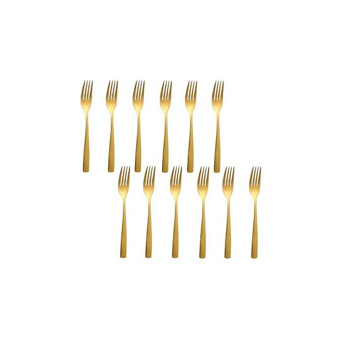 Sinxelo Satin Oro Tenedor Mesa 205 Mm (12 Unidades) 2 Sinxelo Satin Oro Tenedor Mesa 205 Mm (12 Unidades) 2