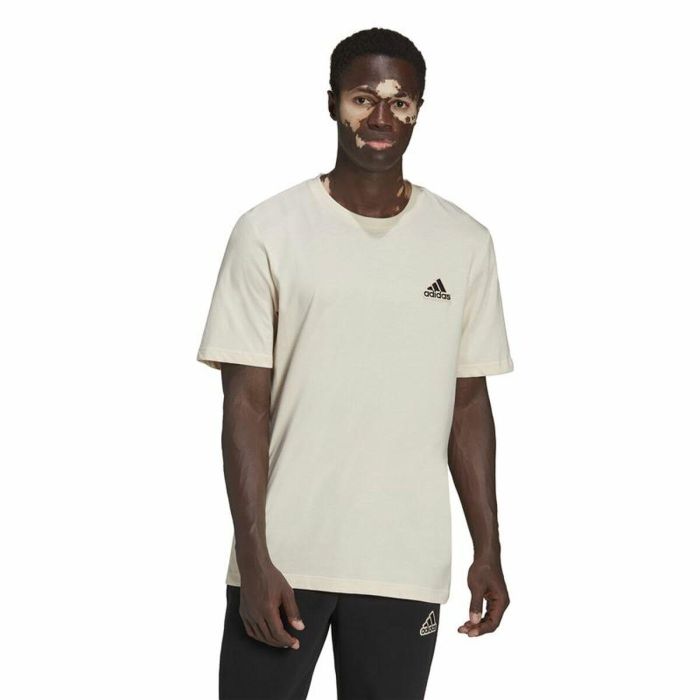 Camiseta de Manga Corta Hombre Adidas Essentials Feelcomfy Blanco 5