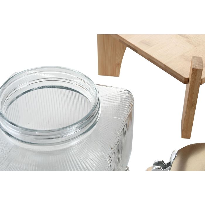 Dispensador Bebidas Basicos DKD Home Decor Transparente Natural 19 x 16 x 19 cm 2 Dispensador Bebidas Basicos DKD Home Decor Transparente Natural 19 x 16 x 19 cm 2