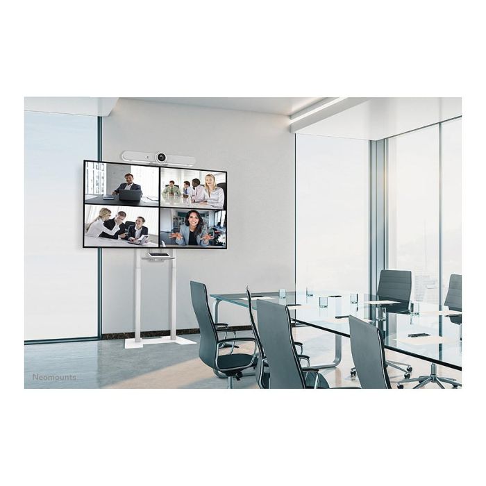 Newstar AFP-875WH Placa de Suelo Atornillable Blanco Acero - Compatible con FL55-875WH1 y WL55-875WH1, 864x600x9.5 mm