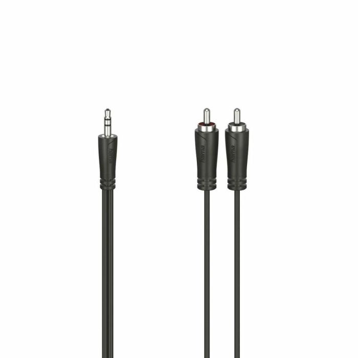 Cable Audio Jack a 2 RCA Hama 00205110 Negro 1,5 m Cable Audio Jack a 2 RCA Hama 00205110 Negro 1,5 m