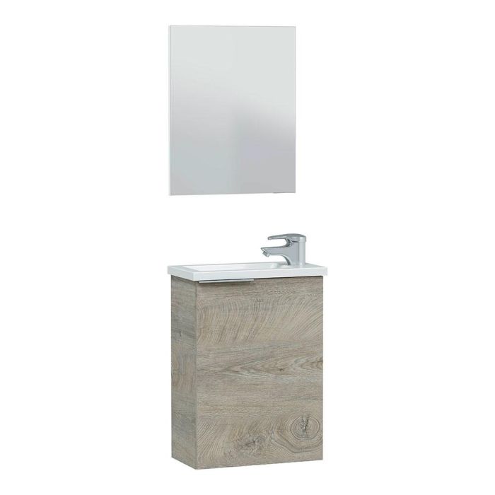 Mueble 40 1 puerta+ espejo + lavabo compact