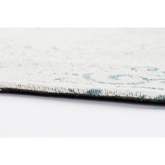 Alfombra Arabe DKD Home Decor Azul Blanco 200 x 1 x 200 cm 3 Alfombra Arabe DKD Home Decor Azul Blanco 200 x 1 x 200 cm 3