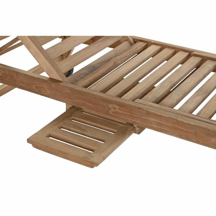 Tumbona DKD Home Decor Marrón Con ruedas Teca (200 x 65 x 36 cm) 3 Tumbona DKD Home Decor Marrón Con ruedas Teca (200 x 65 x 36 cm) 3