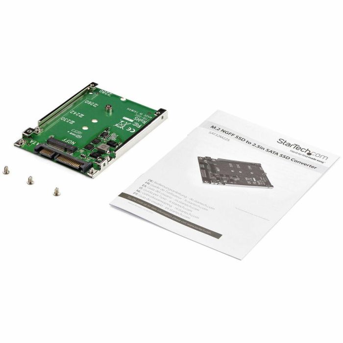 Adaptador SATA para Disco Duro (2.5" de 7 mm) Startech 3180248000 Verde 2 Adaptador SATA para Disco Duro (2.5" de 7 mm) Startech 3180248000 Verde 2