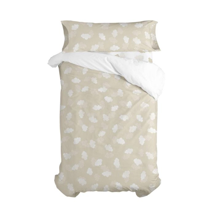 Juego de funda nórdica HappyFriday Basic Kids Beige Cama de 105 2 Piezas Juego de funda nórdica HappyFriday Basic Kids Beige Cama de 105 2 Piezas