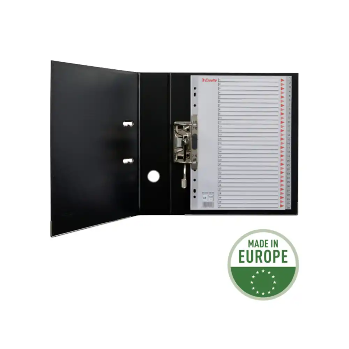 Esselte Índice Numérico Multitaladro 1-31 Polipropileno A4 Gris con Carátula Índice Cartón Color 2