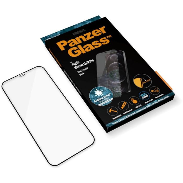 PanzerGlass Protector de Pantalla E2E Antibacteriano para iPhone 12 / 12 Pro 4 PanzerGlass Protector de Pantalla E2E Antibacteriano para iPhone 12 / 12 Pro 4