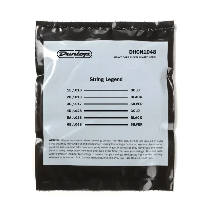 Dunlop Heavy Core Juego Eléctrica Nickel 10-48 2 Dunlop Heavy Core Juego Eléctrica Nickel 10-48 2