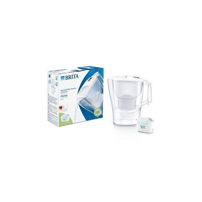 Brita Filtro de Agua de Mesa Aluna Blanco con 1 Filtro Incluido para Agua Pura y Fresca 2 Brita Filtro de Agua de Mesa Aluna Blanco con 1 Filtro Incluido para Agua Pura y Fresca 2