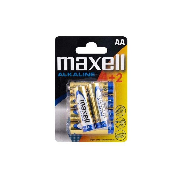 Pilas Alcalina Maxell Lr06 Blister De 4+2 (M329)