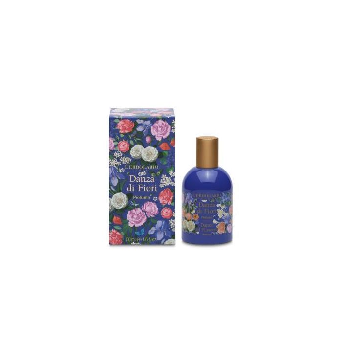 L'ERBOLARIO Danza De Flores Perfume 50ml - Fragancia floral con Rosa, Violeta, Peonía, Camelia, Iris, Amapola y Flores de Cerezo
