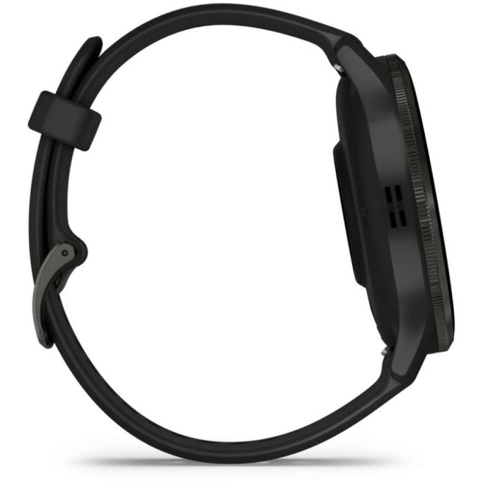 Reloj GPS conectado - GARMIN - Venu 3 - WiFi - 35,4 mm (1.4) - Acero gris, caja negra y correa de silicona negra 4