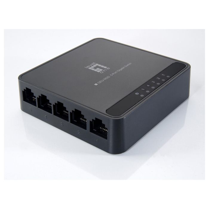 Level One Switch GEU-0822 No Administrado, 8 Puertos Gigabit Ethernet (10/100/1000 Mbps), Montaje en Pared/Escritorio, Negro