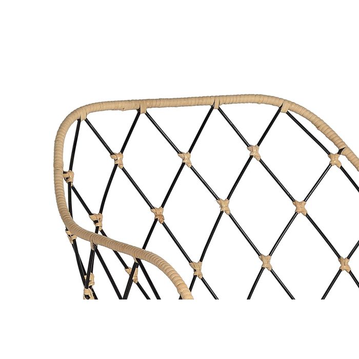 Giner y Colomer - Lote de 2 Sillones de Ratán con Patas de Metal, Natural, Asiento 39x43 cm 3 Giner y Colomer - Lote de 2 Sillones de Ratán con Patas de Metal, Natural, Asiento 39x43 cm 3