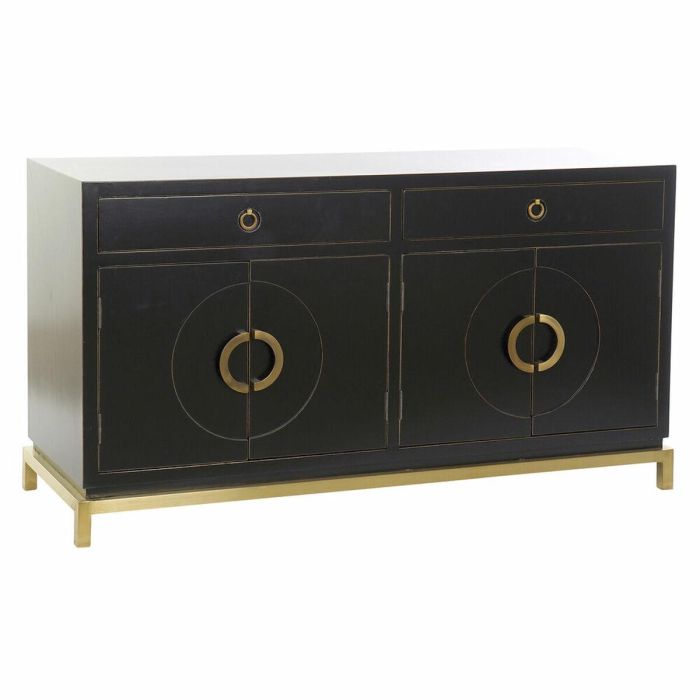 Buffet Oriental DKD Home Decor Negro Dorado 50 x 80 x 150 cm