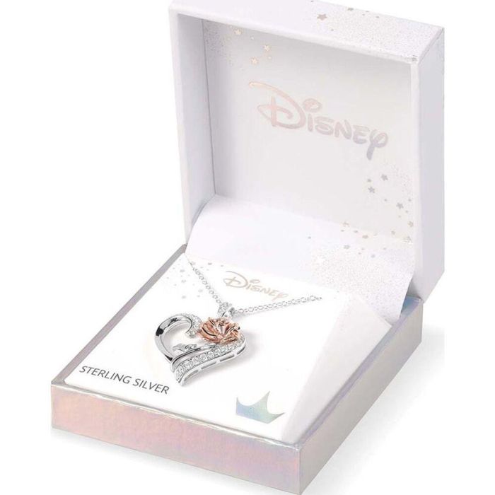 PEERS HARDY Colgante Corazón Rosa La Bella y la Bestia Disney Plata 925 1 PEERS HARDY Colgante Corazón Rosa La Bella y la Bestia Disney Plata 925 1
