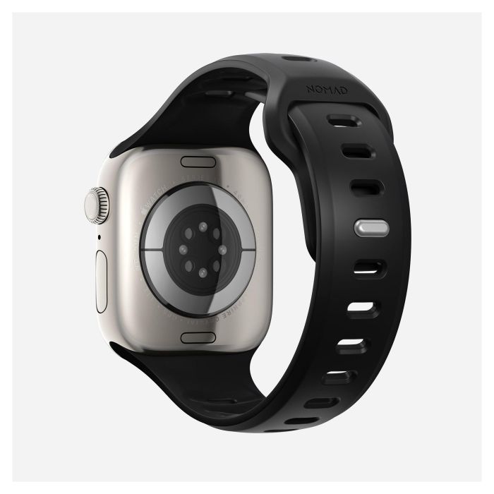 Nomad Tempo Band - Correa de Caucho para Apple Watch Series 7/8/SE y más, 45mm / 46mm, Negro 1