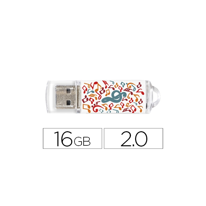 Techonetech Memoria USB Flash Drive 16 GB 2.0 Music Dream 0 Techonetech Memoria USB Flash Drive 16 GB 2.0 Music Dream 0
