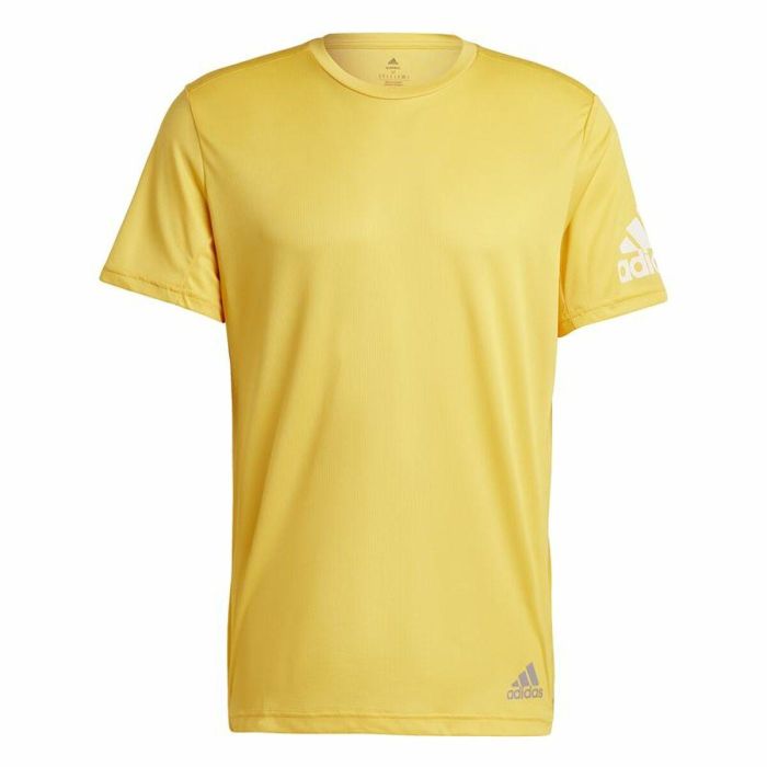Camiseta de Manga Corta Hombre Adidas Run It Amarillo 0 Camiseta de Manga Corta Hombre Adidas Run It Amarillo 0