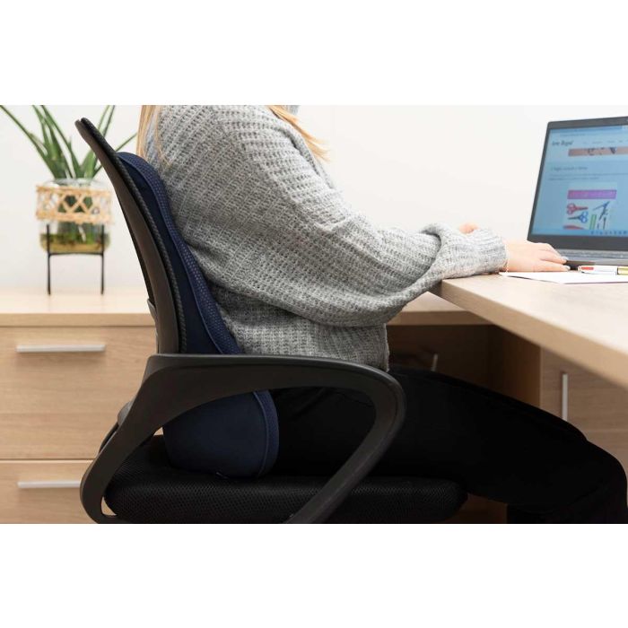 Cojín Espuma Memoria Lumbar Arte Regal 47x14x47 cm - Azul, Gris, Negro (6 Unidades) 4 Cojín Espuma Memoria Lumbar Arte Regal 47x14x47 cm - Azul, Gris, Negro (6 Unidades) 4