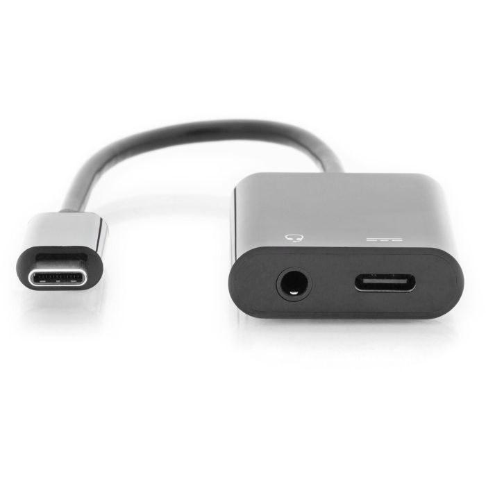 DIGITUS USB 3.1 Verteilerkabel Typ C-Klinke St/Bu/Bu 0.2m sw 5 DIGITUS USB 3.1 Verteilerkabel Typ C-Klinke St/Bu/Bu 0.2m sw 5