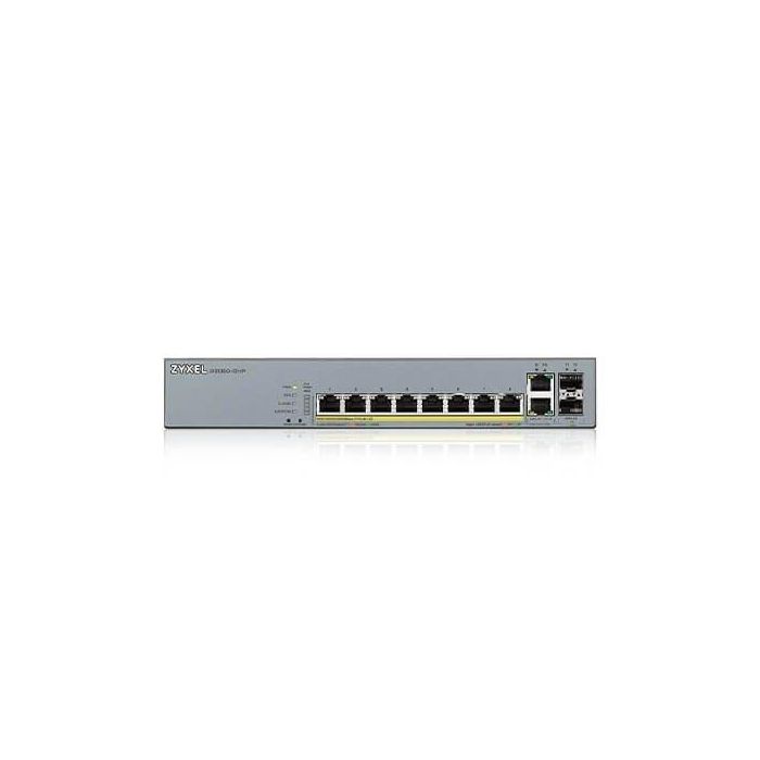 Zyxel GS1350-12HP-EU0101F Switch Gestionado L2 Gigabit Ethernet 10 Puertos PoE Gris Zyxel GS1350-12HP-EU0101F Switch Gestionado L2 Gigabit Ethernet 10 Puertos PoE Gris