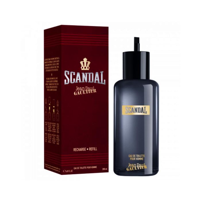 Jean Paul Gaultier Scandal Him Eau de Toilette para Hombre, Recarga Ecológica Sostenible con Sistema de Relleno Automático 200 ml Jean Paul Gaultier Scandal Him Eau de Toilette para Hombre, Recarga Ecológica Sostenible con Sistema de Relleno Automático 200 ml