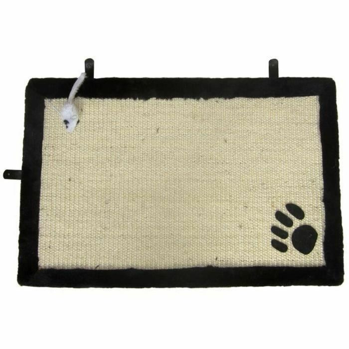 Aime Alfombra Rascador de Sisal para Gatos con Juguete Colgante (Ratón) - 35x55 cm - Uso Múltiple: Suelo y Pared